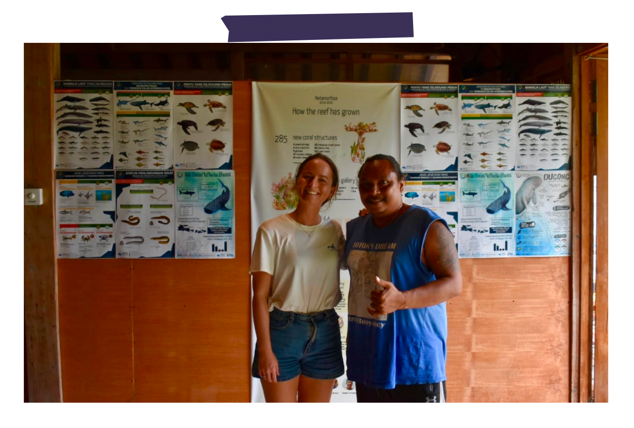 Jackie Babbage and Ketut Totok